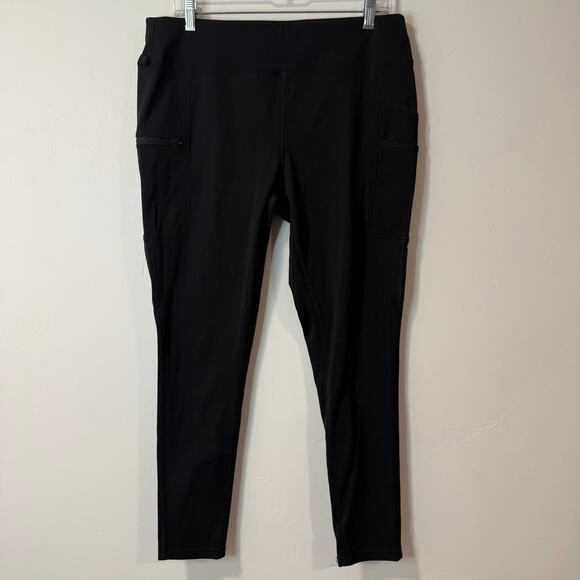 Carhartt Women's Utility Cargo Legging Pant Ponte Stretch Black Large Workwear - Picture 1 of 7